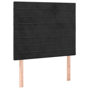vidaXL Tête de lit Noir 100x5x118/128 cm Velours
