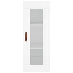 vidaXL Buffet haut Blanc 34 5x34x180 cm Bois d'ingénierie