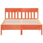 vidaXL Cadre de lit sans matelas cire marron 150x200cm bois pin massif