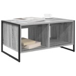 vidaXL Table basse Gris Sonoma 80 x 50 x 40 cm Bois d'ingénierie