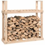 vidaXL Support pour bois de chauffage 110x35x108 5 cm Bois de pin