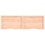 vidaXL Dessus de table 180x50x(2-6) cm bois de chêne massif non traité