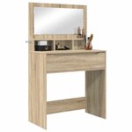 vidaXL Tables de maquillage pour chambre avec tiroir Chêne Sonoma