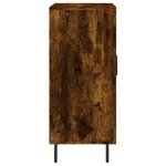 vidaXL Buffet chêne fumé 90x34x80 cm bois d'ingénierie
