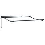 vidaXL Cadre de auvent manuel Réglable Anthracite 3 5 x 2 m Acier