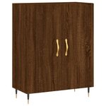 vidaXL Buffet chêne marron 69 5x34x90 cm bois d'ingénierie