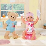 Zapf Creation 835616 - Baby born Ours en peluche bleu 36 cm