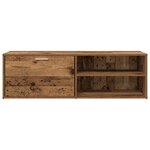 vidaXL Meuble TV vieux bois 120x34x37 cm bois d'ingénierie
