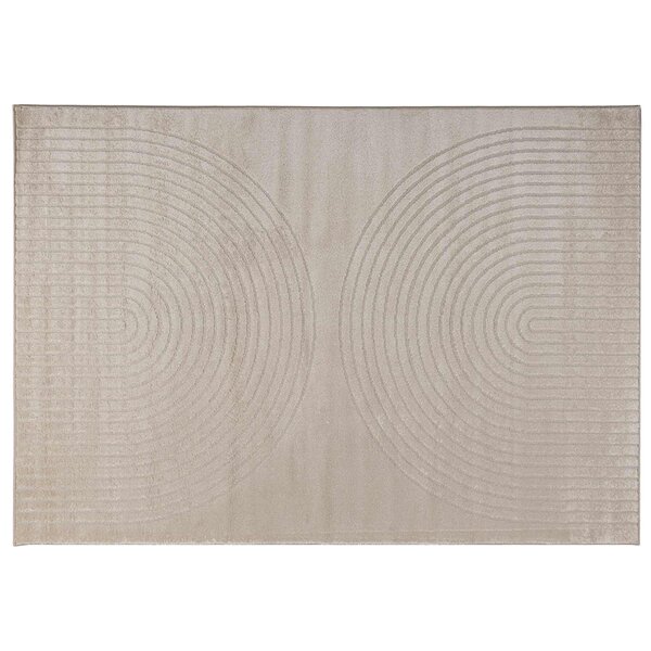 vidaXL Tapis de surface HUARTE Beige 230 x 160 cm Polyester
