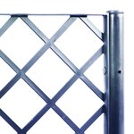 vidaXL Jardinière avec treillis bleu gris 80x40x142 cm PP