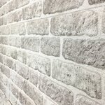 vidaXL Panneaux muraux 3D design de brique gris clair 11 Pièces EPS