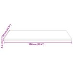 vidaXL Dessus de table blanc 100x50x2 5 cm bois de pin massif