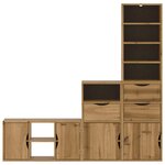 vidaXL Meubles TV 4 Pièces avec rangement ODDA bois de pin massif
