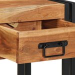 vidaXL Cabinet de chevet Marron 40 x 35 x 50 cm Bois d'acacia massif