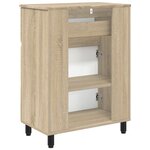 vidaXL Unité de vanité de salle de bain Chêne Sonoma 60 x 35 x 80 cm