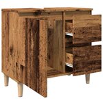 vidaXL Armoire lavabo vieux bois 65x33x60 cm bois d'ingénierie