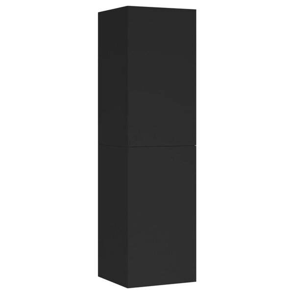 vidaXL Meuble TV Noir 30 5x30x110 cm Bois d’ingénierie