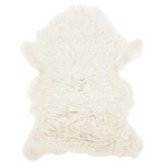 vidaXL Peau de mouton Crème (60-70)x(90-100) cm