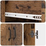 vidaXL Ensemble de Meubles 2 Pièces 66 x 34 5 x 95 cm Bois d'ingénierie