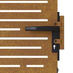 vidaXL Portail de jardin 85x200 cm acier corten conception de carré