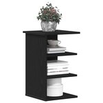 vidaXL Meuble d'appoint Chêne noir 35 x 35 x 55 cm Bois d'ingénierie