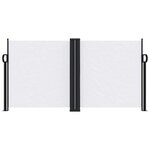 vidaXL Auvent latéral rétractable blanc 120x600 cm