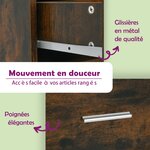 vidaXL Table basse chêne fumé 55x55x40 cm bois d'ingénierie
