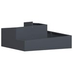 vidaXL Cache-pot de jardin Anthracite 100 x 100 x 50 cm Acier