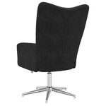 vidaXL Chaise de relaxation Noir Velours