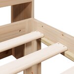vidaXL Lit bibliothèque sans matelas 75x190 cm bois de pin massif