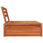 vidaXL Sofa de jardin milieu Bois de Pin Massif Brun Ciré