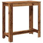 vidaXL Table de bar vieux bois 102x50x103 5 cm bois d'ingénierie