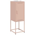 vidaXL Buffet haut rose 36x39x107 cm acier