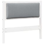 vidaXL Tête de lit Autre Blanc 90 cm Bois massif en pin