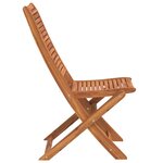 vidaXL Chaises pliantes de jardin lot de 2 bois d'acacia solide