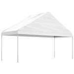 vidaXL Belvédère avec toit blanc 8 92x5 88x3 75 m polyéthylène