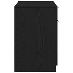 vidaXL Bureau avec porte Chêne noir 100 x 50 x 75 cm Bois d'ingénierie