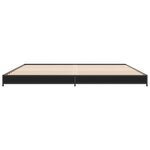 vidaXL Cadre de lit sans matelas noir 200x200 cm