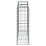 vidaXL Paniers à gabions arqués 7 Pièces 200x50x120/140 cm Fer galvanisé