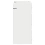 vidaXL Meuble sous lavabo de salle de bain Blanc 78 5 x 37 5 x 81 cm