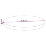 vidaXL Dessus de table Ø90x4 cm bambou