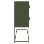 vidaXL Buffet vert olive 100 5x39x107 cm acier