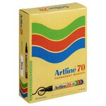 Marqueur '70' Permanent Indélébile Corps Alu Pointe Conique 1 5 mm Noir x 12 ARTLINE