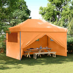 vidaXL Tente de fête 292 x 440 x 315 cm Orange Tissu Oxford