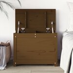 vidaXL Boîte de rangement Marron miel 60x32x45 5 cm Bois massif de pin