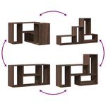 vidaXL Meubles TV 2 Pièces chêne marron 75x30x50 cm bois ingénierie