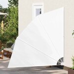 vidaXL Écran de confidentialité pour balcon Blanc 210 x 210 cm tissu