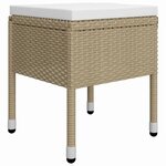 vidaXL Ensemble à manger de jardin 5 Pièces Beige