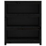 vidaXL Bibliothèque Noir 80x35x97 cm Bois de pin massif