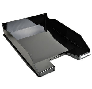 Corbeille-à-courrier MIDI-COMBO noir glossy x 6 EXACOMPTA